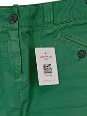 Vorschaubild 3 von Damen Rock Gr. 38 Grün Baumwolle Casual Minirock