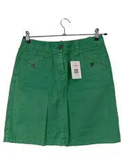 Vorschaubild 1 von Damen Rock Gr. 38 Grün Baumwolle Casual Minirock