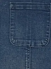 Vorschaubild 4 von Damen Jeansrock Blau Uni Midirock Knopfleiste Gr. 36 S