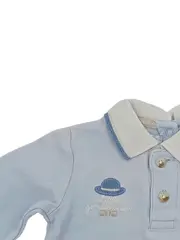 Vorschaubild 4 von Baby Poloshirt Kinder Blau Gr. 74 Casual Bären-Applikation