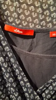 Vorschaubild 2 von Damen Kleid Gr. 38 Blau Wickelkleid Maritim Anker-Muster