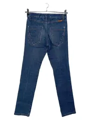 Vorschaubild 2 von High Waist Jeans Damen Blau W29/38 Baumwolle Uni