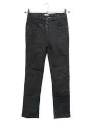 Vorschaubild 1 von Kinder Jeans Regular Fit Grau Gr. 152 Baumwolle Freizeithose