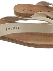 Vorschaubild 2 von Damen Zehentrenner Sandalen Gold Gr. 41 Sommer Flip Flops