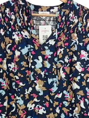 Vorschaubild 5 von Damen Tunikakleid Gr. 38/M Blau Abstrakt Viskose