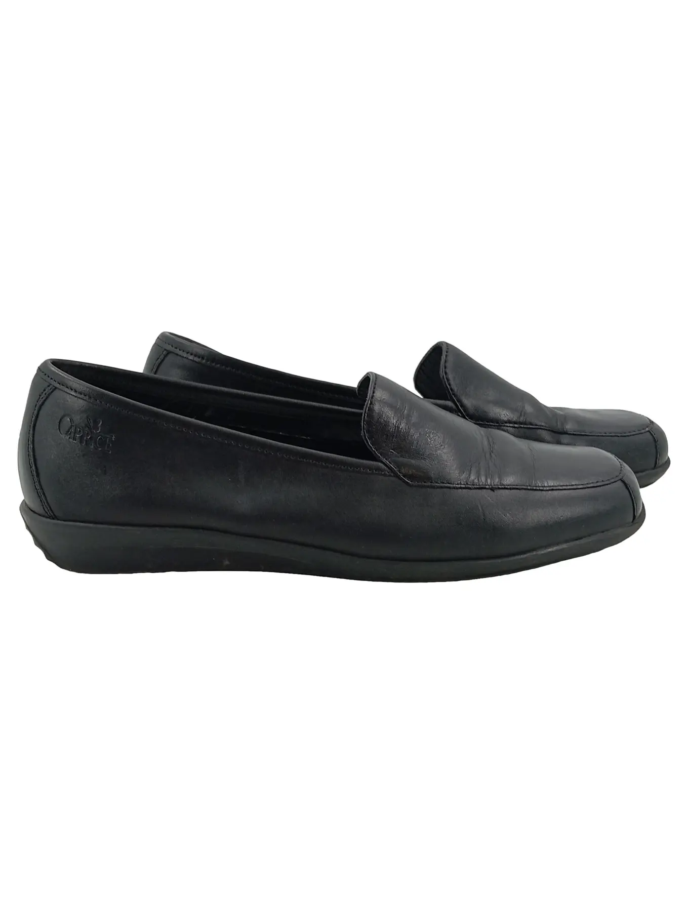 CAPRICE Damen Slipper Loafer Gr. 38.5 Schwarz Klassisch Komfortabel