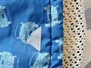 Vorschaubild 4 von Kinder Winterjacke Gr. 92 Petrol Grafik Kapuze Reißverschluss