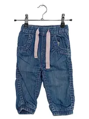 Vorschaubild 1 von Baby Mädchen Jeans Jogginghose Gr. 86 Blau Baumwolle