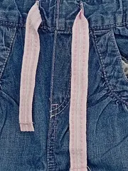 Vorschaubild 2 von Baby Mädchen Jeans Jogginghose Gr. 86 Blau Baumwolle