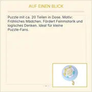Vorschaubild 3 von Greifling Holzkugel Mädchen Motiv Blau Baby Spielzeug