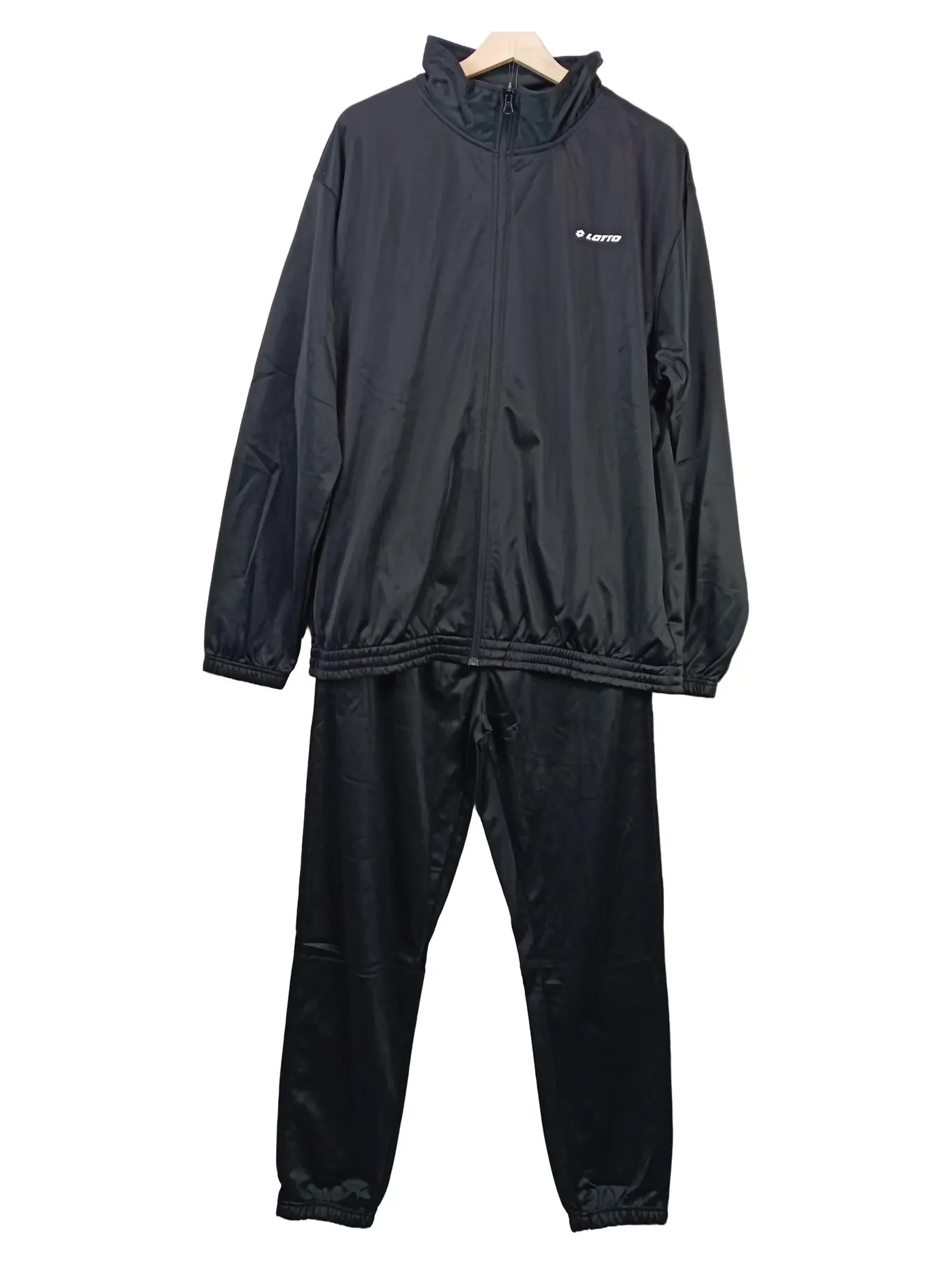 LOTTO Herren Trainingsanzug Schwarz XXL Sportanzug Jogginganzug