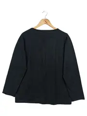 Vorschaubild 2 von Damen Pullover Gr. 44/XXL Schwarz Casual Feminin Strasssteine Langarm