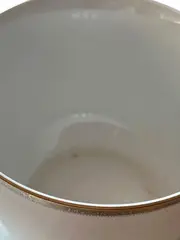 Vorschaubild 3 von Tasse Untertasse Porzellan Weiß Goldrand Elegant 2838