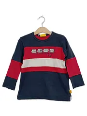 Vorschaubild 1 von Kinder Langarmshirt Gr. 104 Blau Rot Gestreift Fahrzeuge