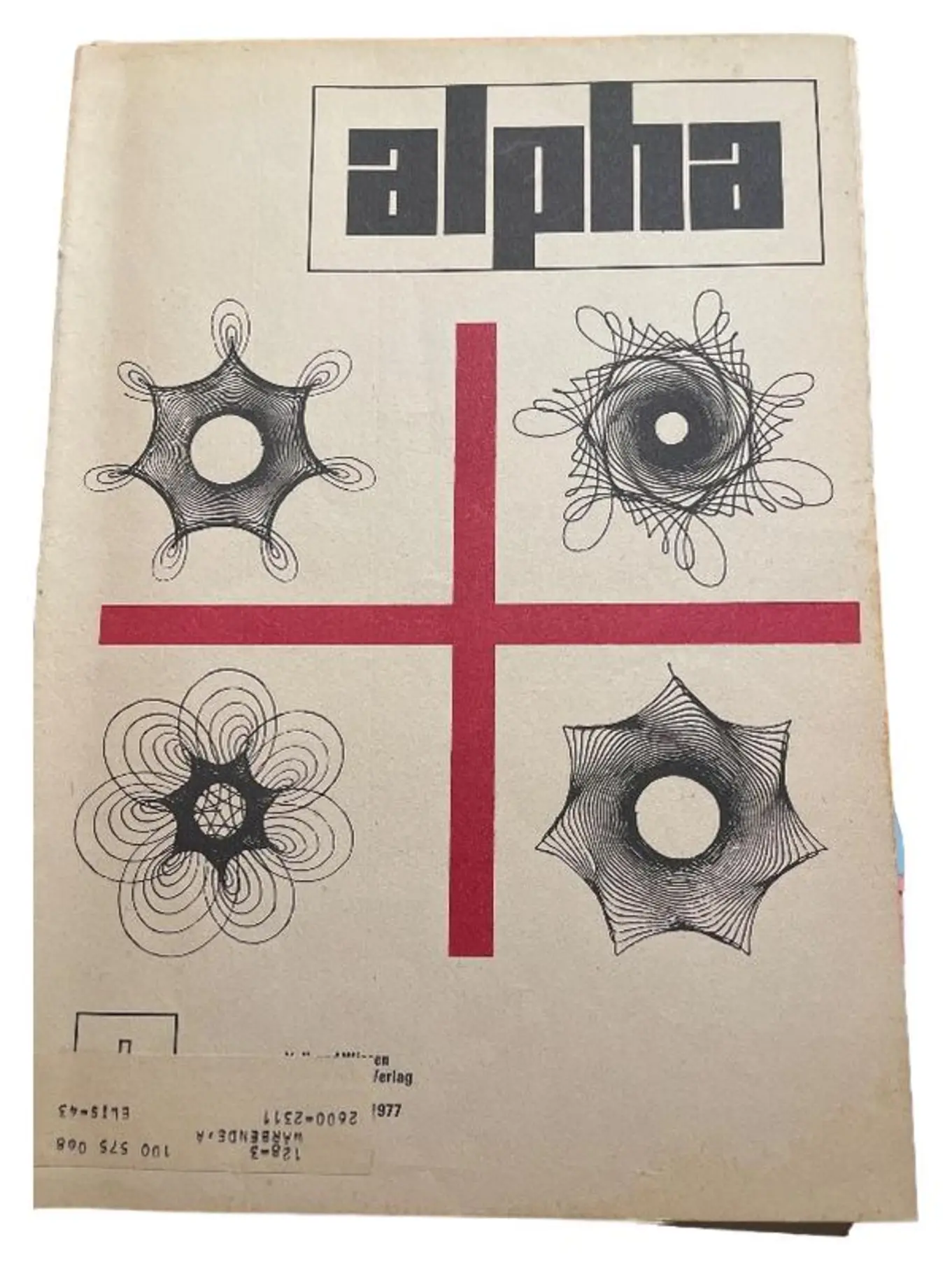 ALPHA Zeitschrift Warenberende A 1977 Kunst Design Kultur 70er Vintage Magazin