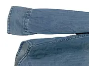Vorschaubild 5 von Herren Jeanshemd Freizeithemd Blau Gr. M Baumwolle