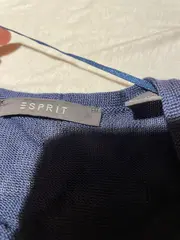 Vorschaubild 3 von Damen Strickjacke Kurzarm Blau Gr. S 36 Basic Viskose Alltag