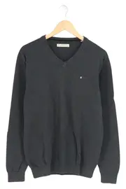 Vorschaubild 1 von Herren Pullover Grau Gr. 46/S Casual V-Ausschnitt