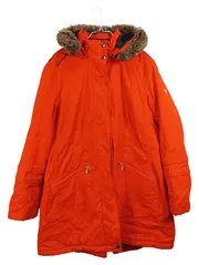 Vorschaubild 1 von Damen Parka XXL Orange Fellkapuze Winterjacke Outdoor