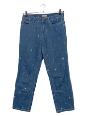 Vorschaubild 1 von Denim Jeans Damen W28 S 36 Blau Monogram Stickerei