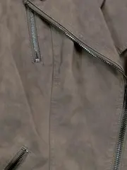 Vorschaubild 3 von Damen Kunstlederjacke Gr. 38 Braun Casual Bikerjacke