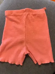 Vorschaubild 2 von Baby Mädchen Shorts Gr. 86 Lachs Orange Rippstrick 12-18 Monate