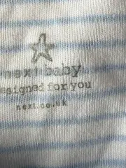 Vorschaubild 3 von Baby Body Kurzarm Gestreift Blau Weiß Gr. 98 Strampler