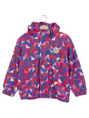Vorschaubild 1 von Kinder Regenjacke Gr. 104 Mehrfarbig Grafisch Outdoor Kapuze