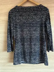 Vorschaubild 2 von Damen Bluse Gr. 38 M Casual Mehrfarbig Gemustert 3/4-Arm