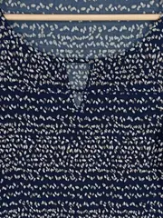 Vorschaubild 3 von Damen Bluse Gr. 38 M Casual Mehrfarbig Gemustert 3/4-Arm