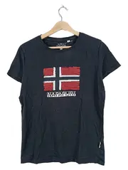Vorschaubild 1 von Damen T-Shirt Gr. S Schwarz Logo Print Baumwolle Freizeit Casual
