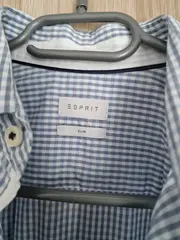 Vorschaubild 4 von Herren Business Hemd Slim Fit kariert Blau Weiß Gr. 37/38