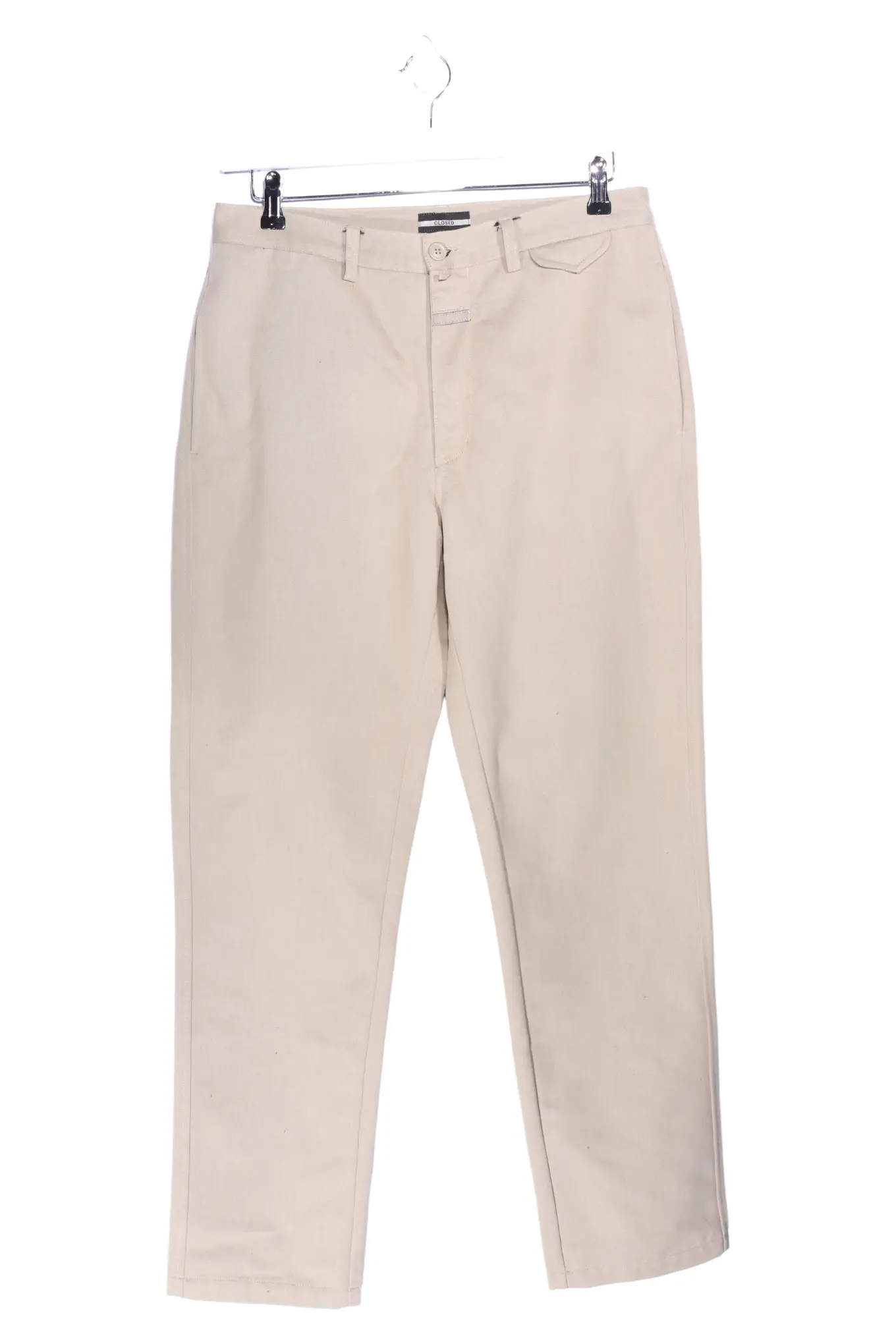 CLOSED Herren Stoffhose Gr. 50 Beige Casual Preppy Chino Hose