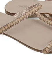 Vorschaubild 2 von Damen Sandalen Gr. 41 Beige Feminin Freizeit