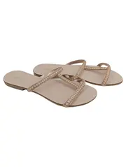 Vorschaubild 1 von Damen Sandalen Gr. 41 Beige Feminin Freizeit