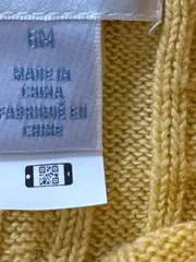 Vorschaubild 4 von Strickjacke Baby Mädchen Gr. 68 Gelb Zopfmuster Baumwolle