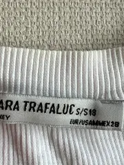 Vorschaubild 5 von Damen T-Shirt Rippstrick Perlen Kurzarm Weiß Gr. M
