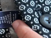 Vorschaubild 6 von Damen Stoffhose Baumwolle Stretch Gr. W26/34/XS Schwarz Geometrisch