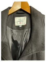 Vorschaubild 3 von Damen Trenchcoat Grau Gr. 42/XL Eleganter Wollmantel