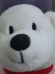 Vorschaubild 4 von Plüschtier Eisbär mit rotem Schal Kuscheltier Weiß 14 cm