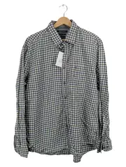 Vorschaubild 1 von Herren Freizeithemd Kariert Blau Baumwolle Gr. XXL