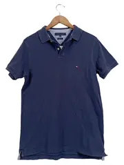 Vorschaubild 1 von Poloshirt Herren Gr. M Slim Fit Navy Blau Baumwolle