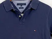 Vorschaubild 3 von Poloshirt Herren Gr. M Slim Fit Navy Blau Baumwolle
