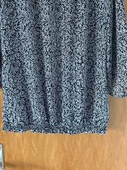 Vorschaubild 6 von Comma Damen Bluse Gr. 36 Blättermuster Schwarz Weiß 3/4-Arm