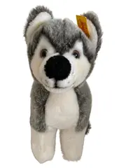 Vorschaubild 1 von Kuscheltier Husky Hund Grau Klassisch Stofftier 23cm