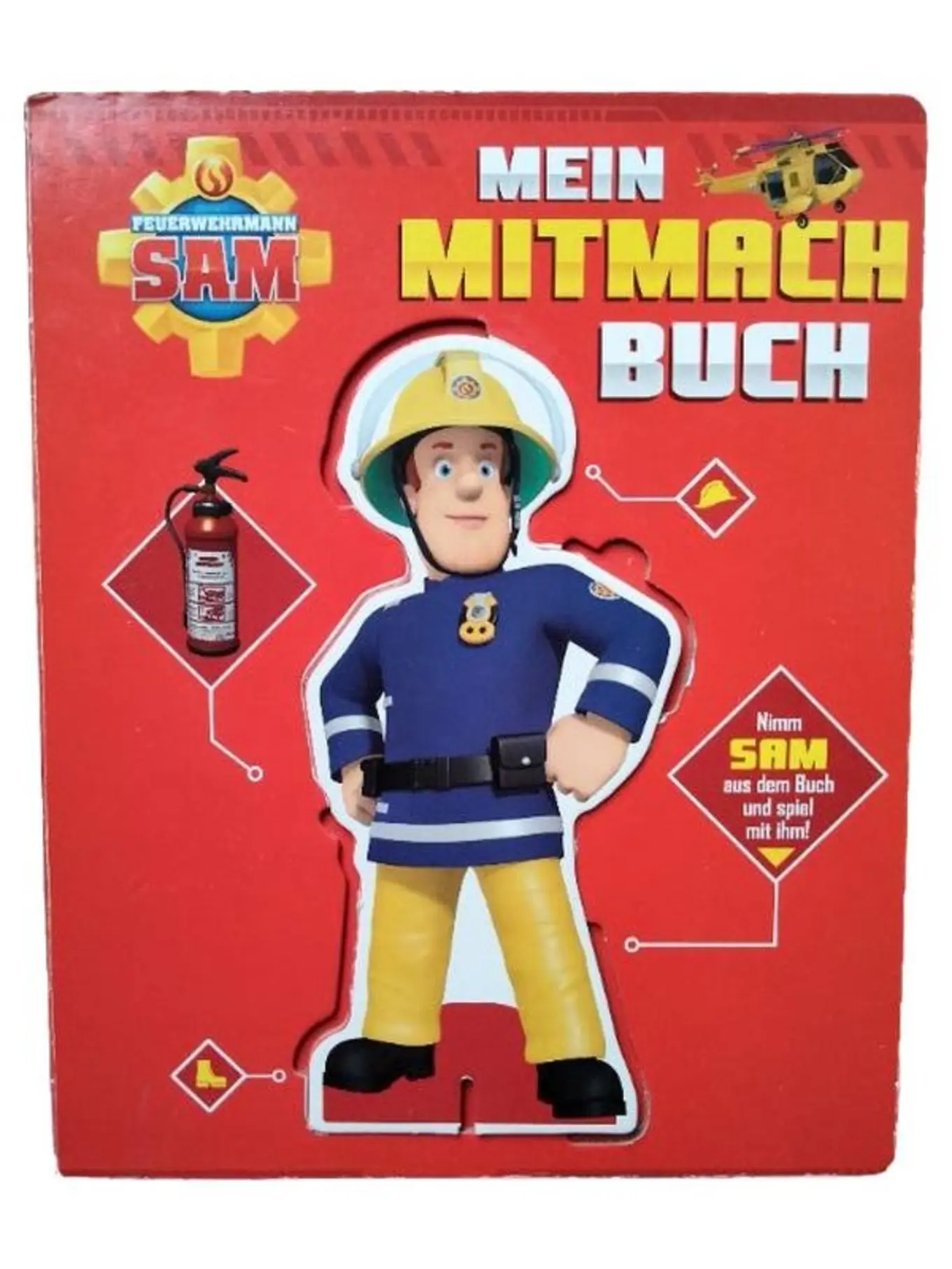 FEUERWEHRMANN SAM Mein Mitmach Buch Activity Buch Farbenfroh Mehrfarbig