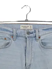 Vorschaubild 2 von Damen Mom Jeans Gr. 26 Hellblau Casual Distressed