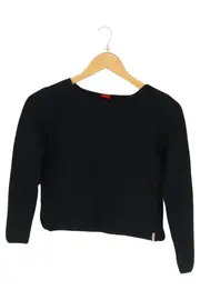 Vorschaubild 1 von Kinder Pullover Gr. 140 Schwarz Casual Strukturmuster