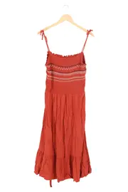 Vorschaubild 1 von EDC Damen Freizeitkleid Maxikleid Gr. 42/XL Orange Viskose Bohème Sommer