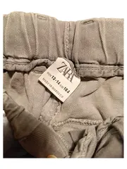 Vorschaubild 2 von Stoffhose Kinder Gr. 164 Grau Casual Elastikbund Chino